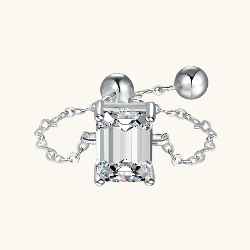 Season - End Clearance Fashion Bangles Silver Adjustable Chain Ring