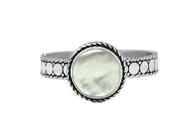Limited Time, Unlimited Deals Trendy Necklace Silver Disc Round Mother of Pearl Ring Limited Time, Unlimited Deals Trendy Necklace Silver Disc Round Mother of Pearl Ring
