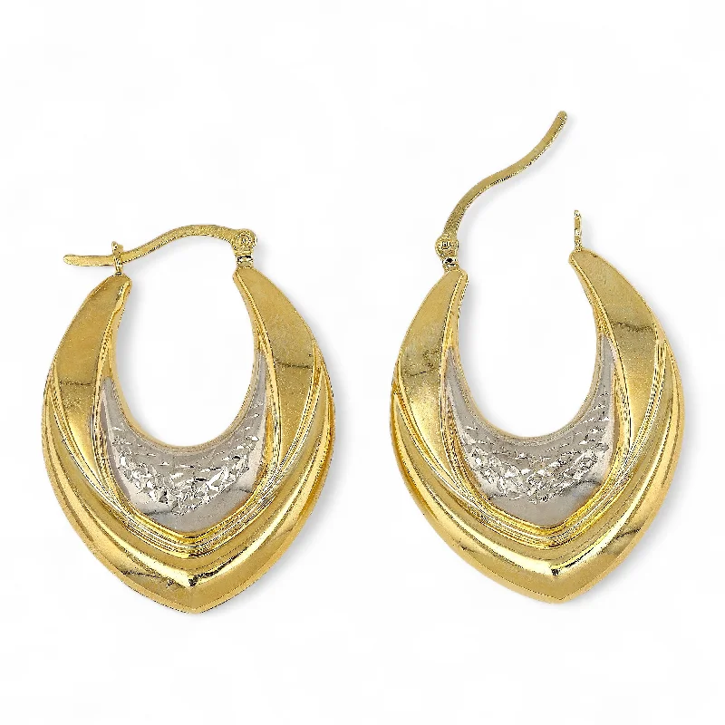 New Arrivals on Discount Layered Necklace 10k Yellow Gold Hoops-10170