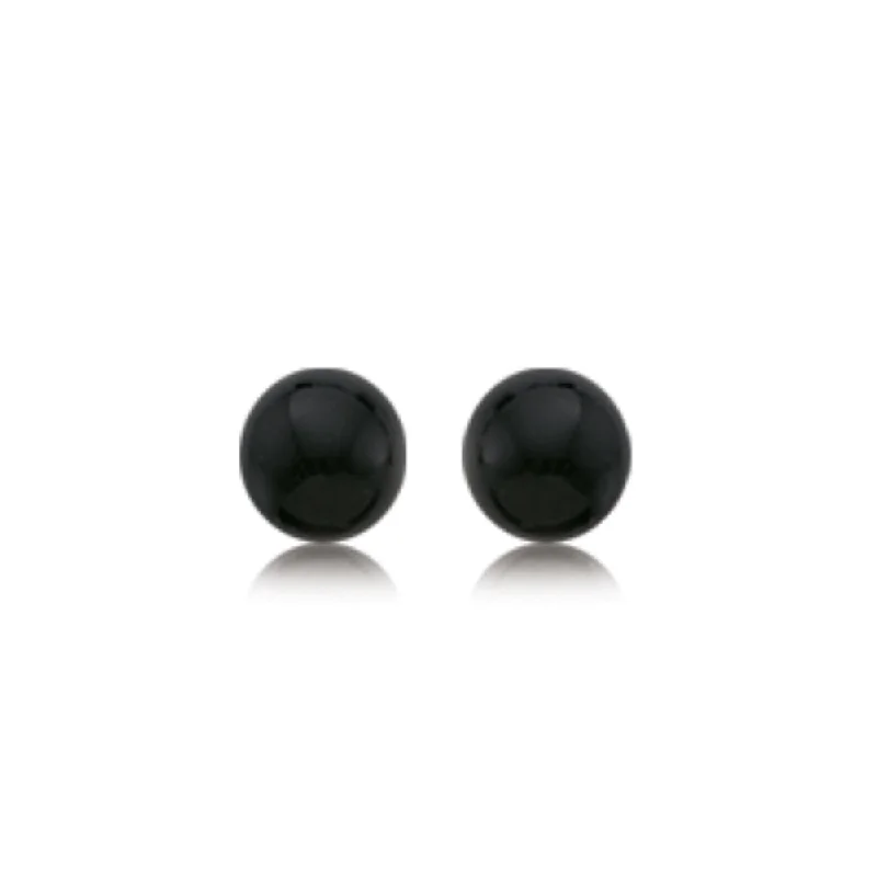 Don't Miss Your Chance Adjustable Pendant 14k Gold Onyx Ball Stud Earrings