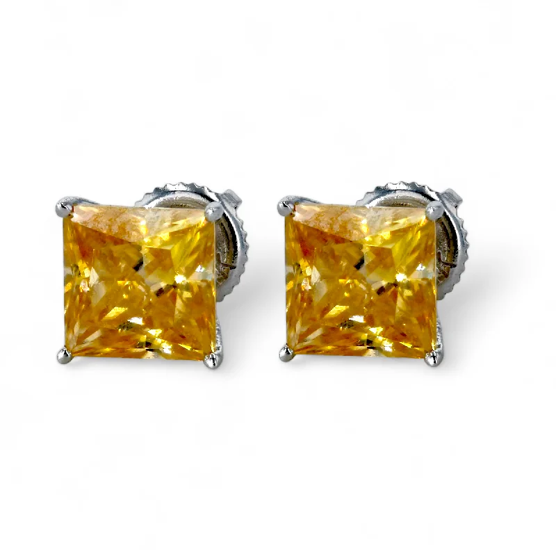 Shop Now, Save Big Bucks Simple Pendant 14K White gold yellow princess cut studs-2265316 Shop Now, Save Big Bucks Simple Pendant 14K White gold yellow princess cut studs-2265316