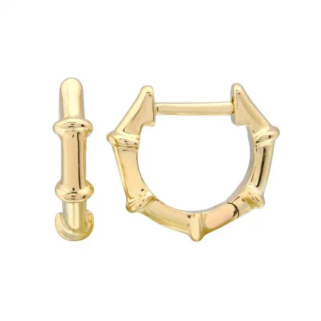 Exclusive Offers for Our Valued Customers Silver Hoop Earrings 14K Yellow Gold Bamboo Huggie Earrings Exclusive Offers for Our Valued Customers Silver Hoop Earrings 14K Yellow Gold Bamboo Huggie Earrings