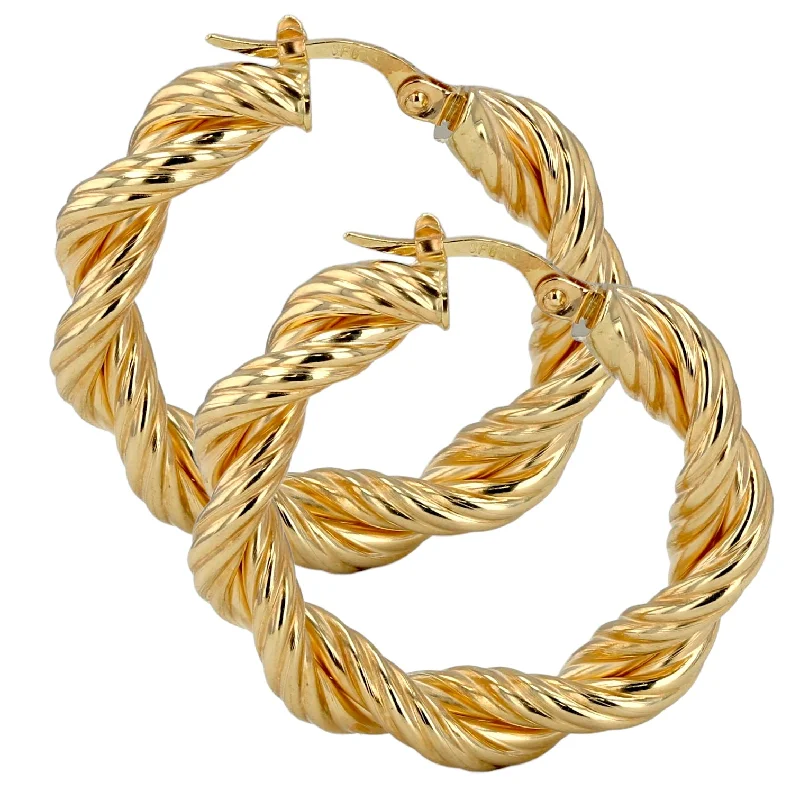 Shop Now, Save Big Bucks Tennis Bracelet 14K Yellow gold twist hoops-227641