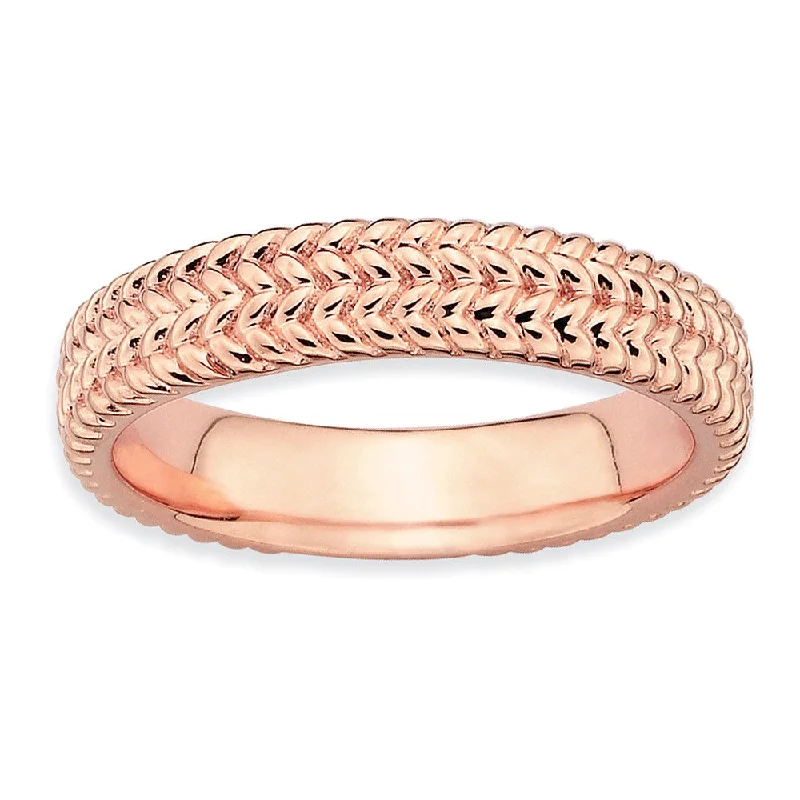 Shop Now, Save Big Bucks Gold Necklace 4.5mm Stackable 14K Rose Gold Plated Silver Wheat Band Shop Now, Save Big Bucks Gold Necklace 4.5mm Stackable 14K Rose Gold Plated Silver Wheat Band