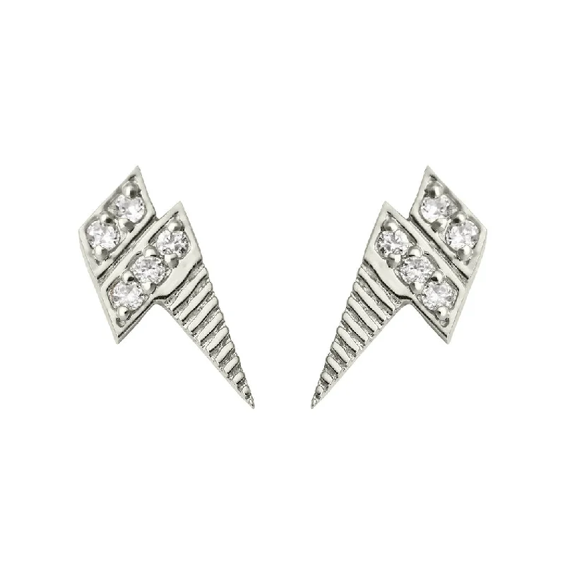 Be the First to Rock the Latest Trends Roaring Thunder 18K Whitegold Stud w. Diamond