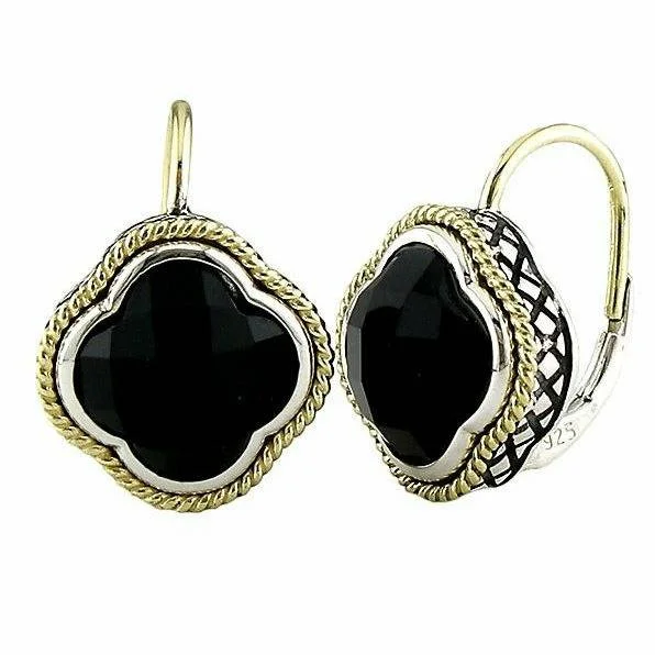Unbeatable Savings Await Wedding Jewelry Andrea Candela - Clover Black Onyx Earrings - Trebol Collection Unbeatable Savings Await Wedding Jewelry Andrea Candela - Clover Black Onyx Earrings - Trebol Collection