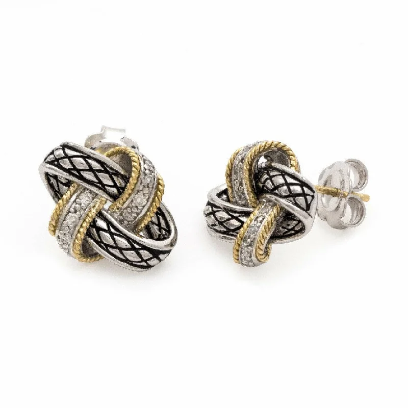 Season - End Clearance White Gold Ring Andrea Candela Sterling Silver Love Knot Earrings - Nudo De Amor Collection Season - End Clearance White Gold Ring Andrea Candela Sterling Silver Love Knot Earrings - Nudo De Amor Collection