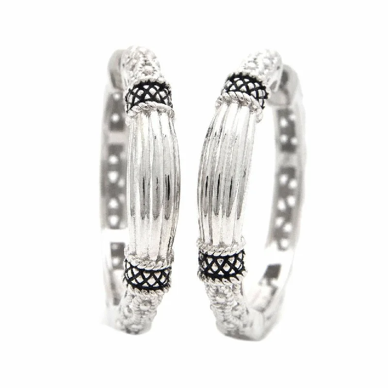 Massive Clearance Sale Rose Gold Ring Andrea Candela The La Corona Collection SS Hoop Earrings Massive Clearance Sale Rose Gold Ring Andrea Candela The La Corona Collection SS Hoop Earrings