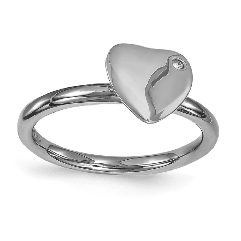 New Arrivals on Discount Choker Necklace Black Plated Sterling Silver 8mm Heart 1pt I3 H-I Diamond Stack Ring New Arrivals on Discount Choker Necklace Black Plated Sterling Silver 8mm Heart 1pt I3 H-I Diamond Stack Ring