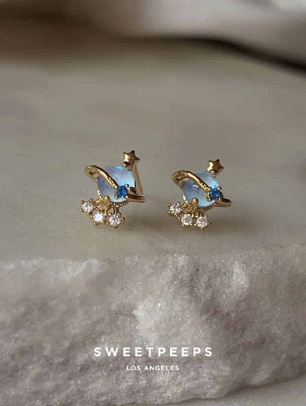 Limited - Time Offer Onyx Bracelet Blue Starshine Studs