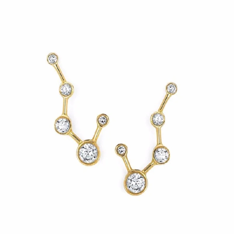 Clearance Sale Tennis Necklace Big Dipper Diamond Constellation Earrings