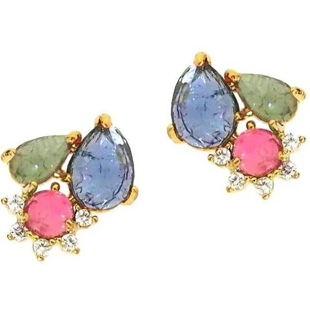 Exclusive Offers for Our Valued Customers Silver Pendant TAI STUD ROCK CRYSTAL CLUSTER STUD WITH DELICATE CZ ACCENT-BLUE Exclusive Offers for Our Valued Customers Silver Pendant TAI STUD ROCK CRYSTAL CLUSTER STUD WITH DELICATE CZ ACCENT-BLUE