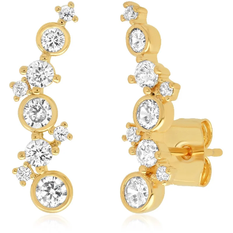Clearance Sale, Steal Great Bargains Silver Choker TAI ELEGANT GOLD CLIMBERS WITH CZ ACCENTS Clearance Sale, Steal Great Bargains Silver Choker TAI ELEGANT GOLD CLIMBERS WITH CZ ACCENTS