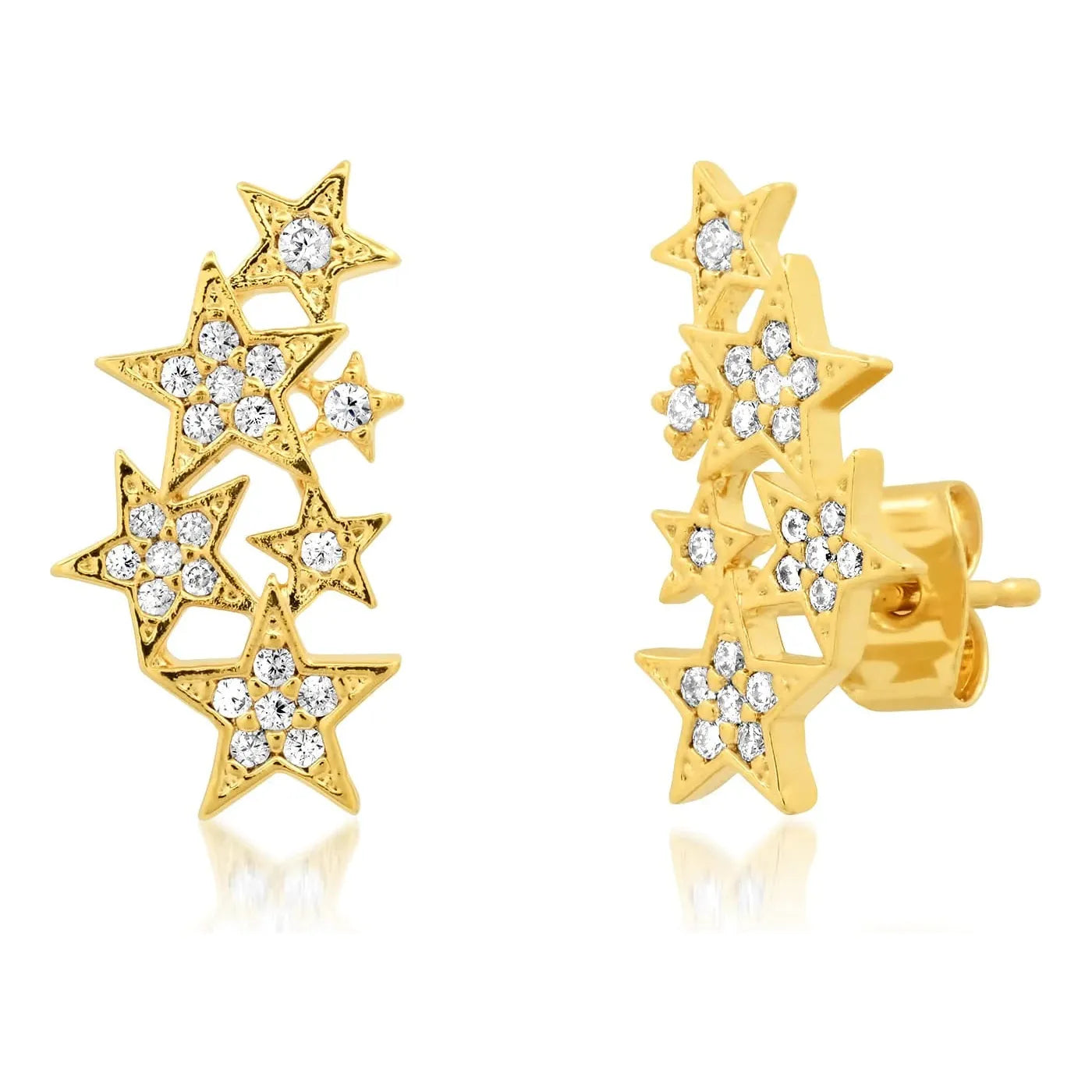 Unbeatable Savings Await Designer Necklace TAI  Cluster of Stars Ear  Crawlers