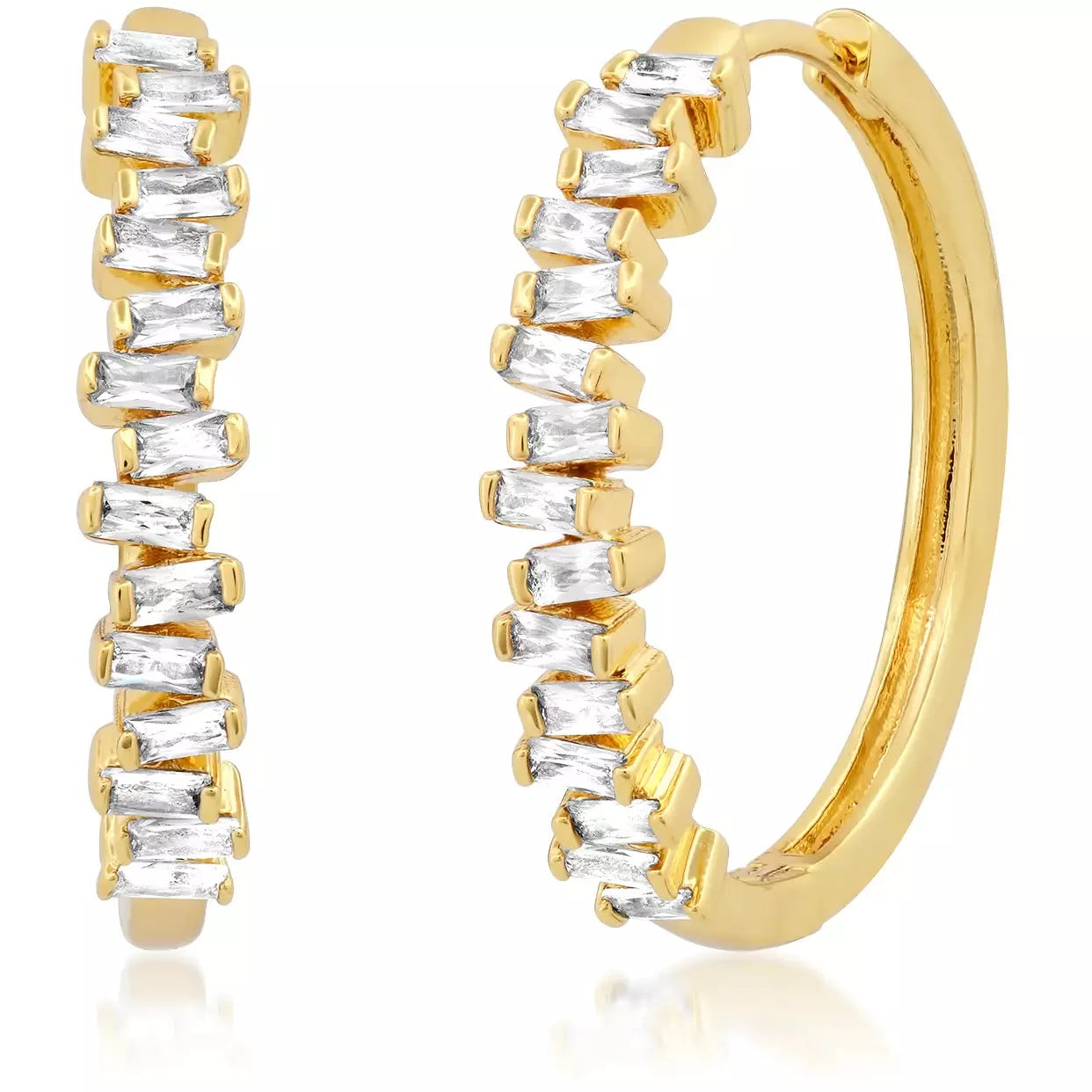 Clearance Sale Unique Pendant TAI Beget CZ Hoop Earrings