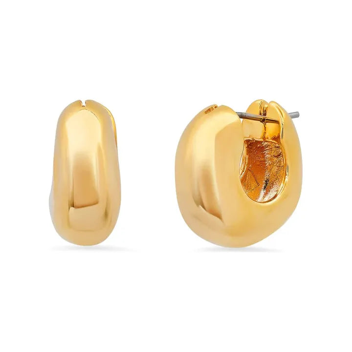 New Arrivals on Discount Sapphire Pendant TAI  Gold Rounded Huggie Earrings