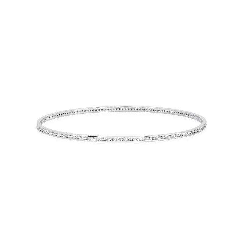 Black Friday - Style Deals All Week Long Everyday Jewelry CRISLU Pave Circle Bangle In Pure Platinum Black Friday - Style Deals All Week Long Everyday Jewelry CRISLU Pave Circle Bangle In Pure Platinum