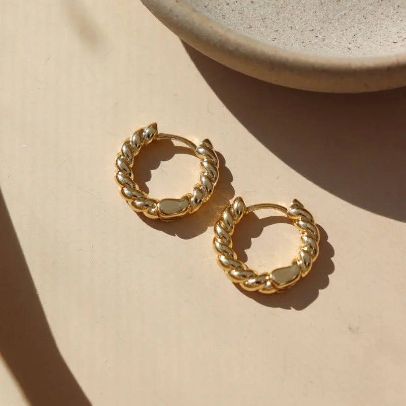 Unbeatable Savings Await Bridal Earrings Croissant Huggie Hoops