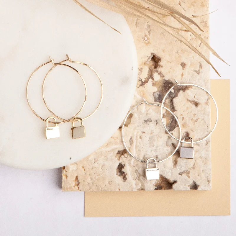 Shop Comfortably at Home Fashionable Earrings Darby Hoop Earrings