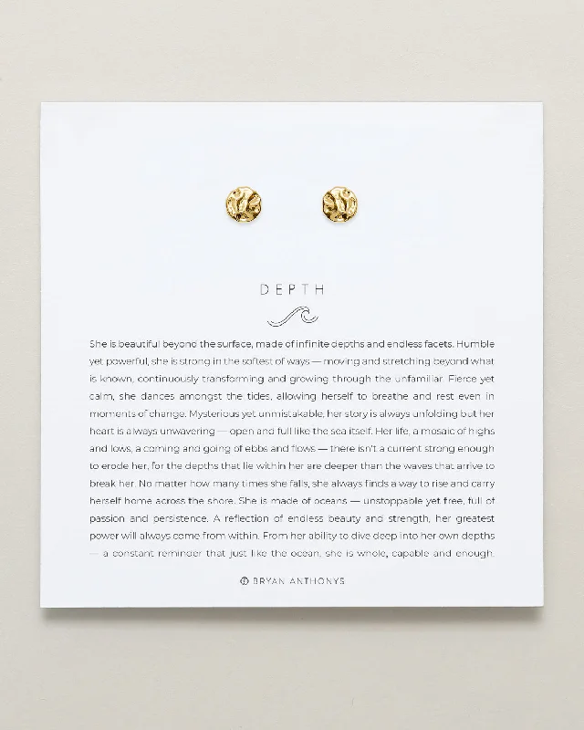 Flash Sale Fashion Ring Depth Stud Earrings