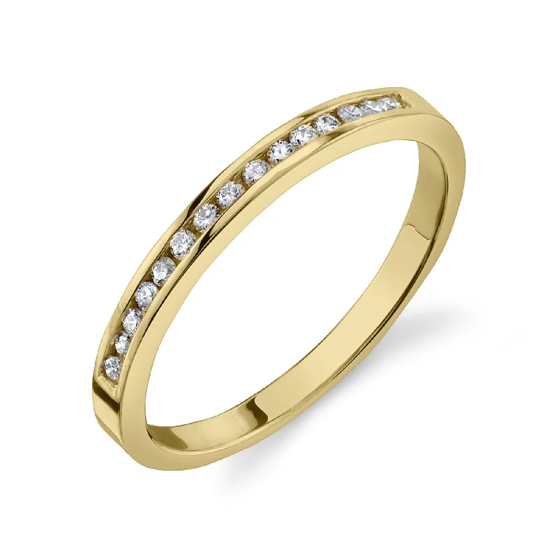 Limited - Time Offer White Gold Ring CHANNEL WEDDING BAND