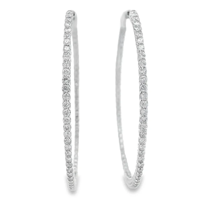 Season - End Clearance Rose Gold Earrings Diamond Hoop/Dangle/Drop Earring
