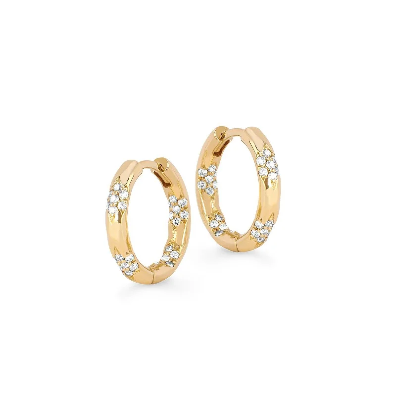 Exclusive Members - Only Sale Silver Bracelet Sevenfold Diamond Hoops Small