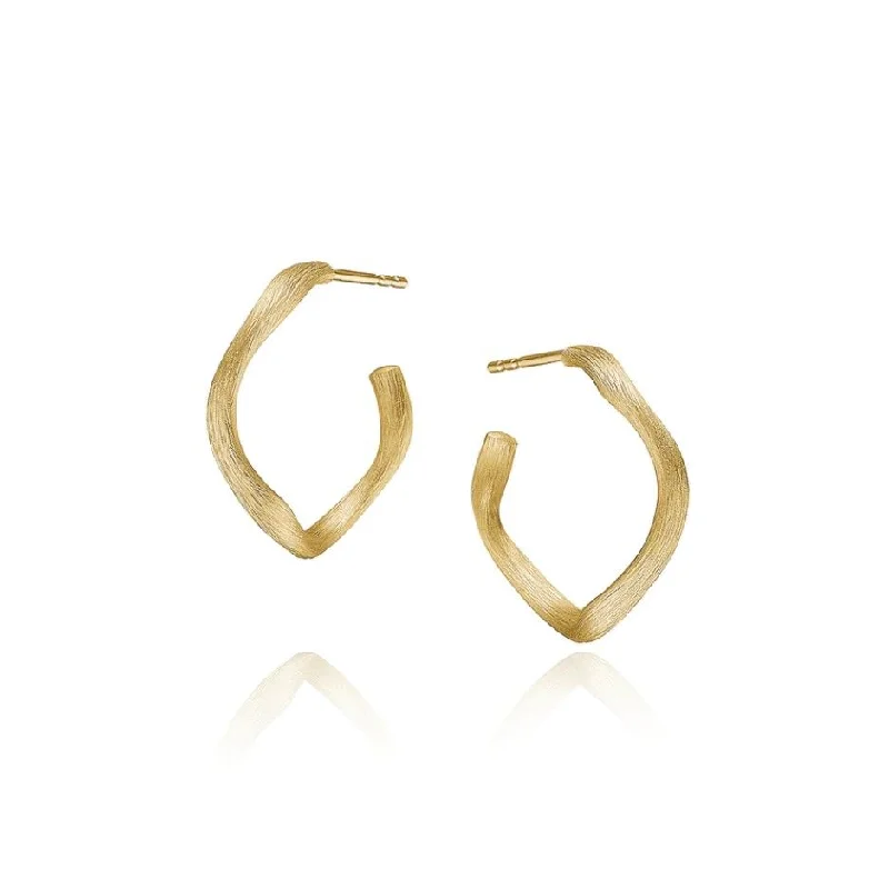 Be the First to Rock the Latest Trends Small Vega 18K Gold Hoops