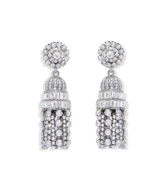 Clearance Sale Birthstone Jewelry Dynasty Crystal Tassel Earrings