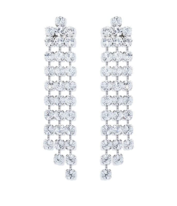 Exclusive Members - Only Sale Yellow Gold Ring Estelle Chandelier Earrings in Crystal Exclusive Members - Only Sale Yellow Gold Ring Estelle Chandelier Earrings in Crystal