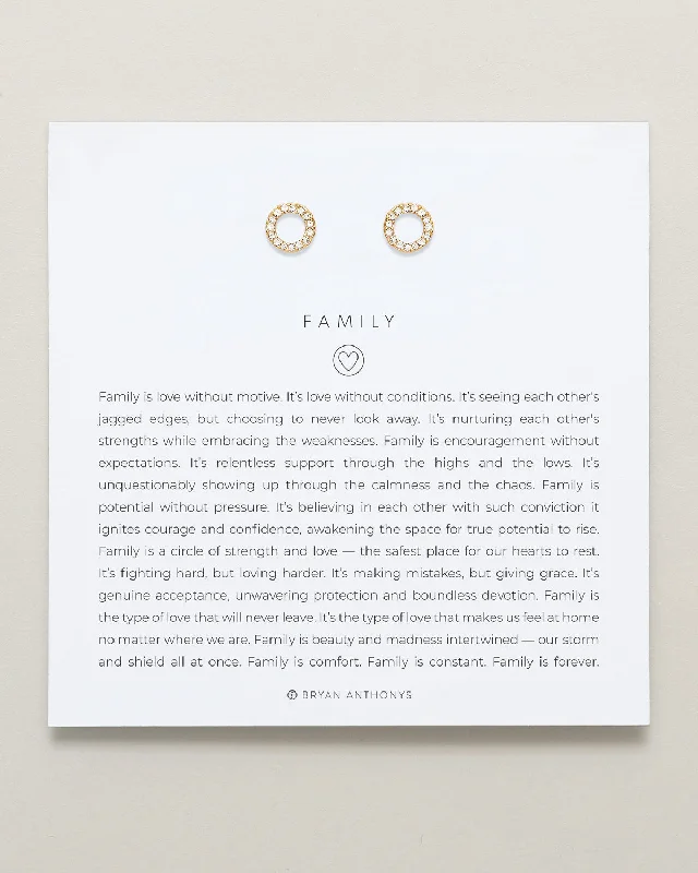 Clearance Sale, Steal Great Bargains Twisted Band Ring Family Stud Earrings