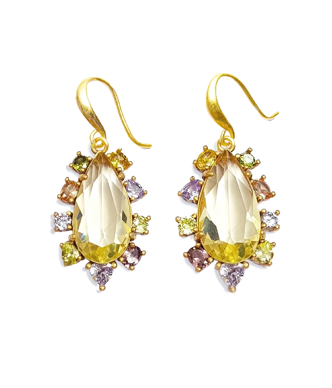 Massive Clearance Sale Gold Chain Finn Drop Earrings