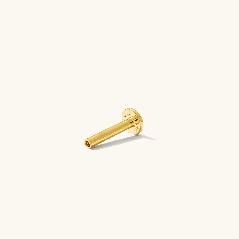 Season - End Clearance Dainty Ring Flat Back Replacement - 14k Solid Gold