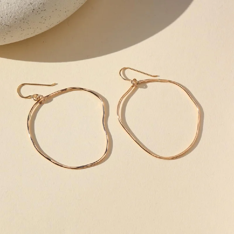 Don't Miss Your Chance Sterling Silver Form Hoops