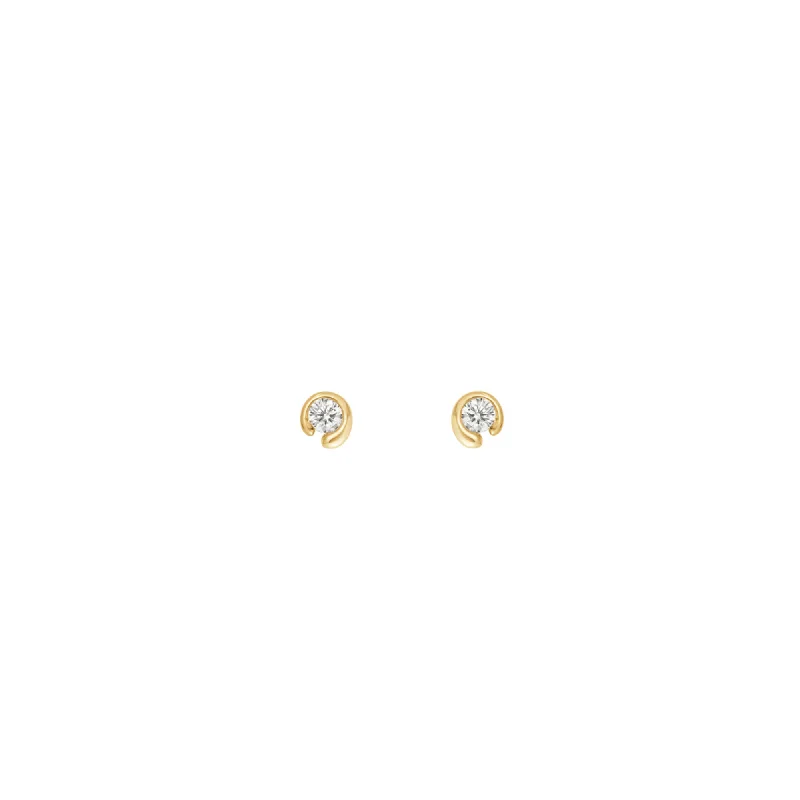 Limited - Time Offer Mercy 18K Gold Studs w. 0.10 ct Diamond