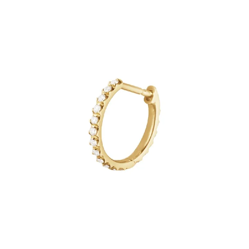 Big Savings, Big Smiles Signature 18K Gold Hoop w. 0.10ct Diamond