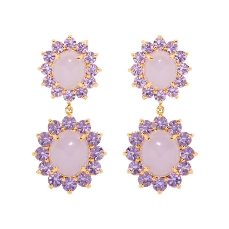 Limited Time, Unlimited Deals Luxury Earrings Georgie Drop Earrings in Violet