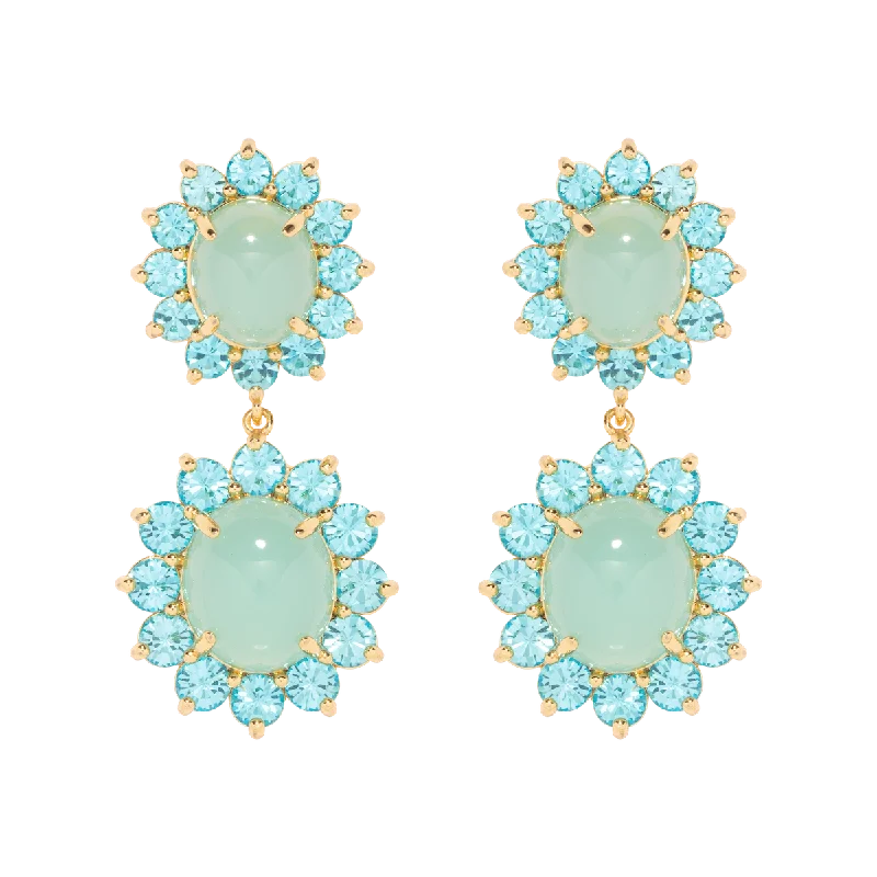 Limited Time, Unlimited Deals Opal Ring Georgie Drop Earrings in Aqua