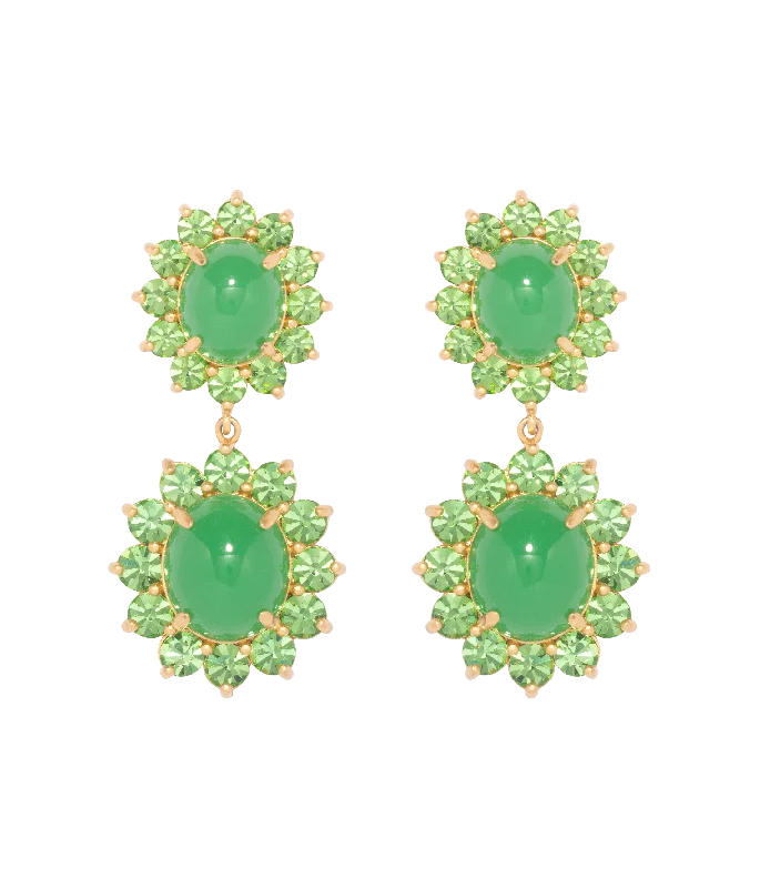 Exclusive Offers for Our Valued Customers Unique Pendant Georgie Drop Earrings in Green