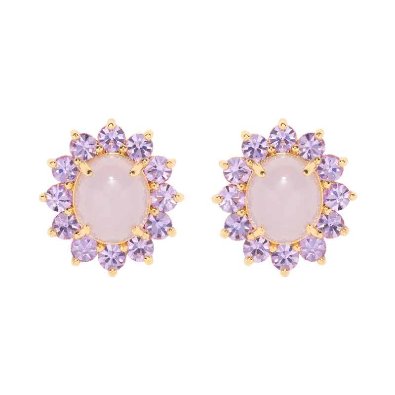 Massive Clearance Sale Silver Bracelet Georgie Stud Earrings in Violet