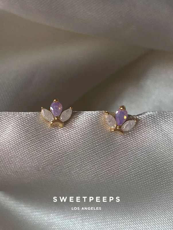 Shop Now, Save Big Bucks Precious Jewelry Great Gatsby Lavender Tiny Studs