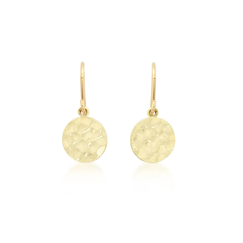 Exclusive Offers for Our Valued Customers Diamond Ring Mini Hammered Disc Earrings
