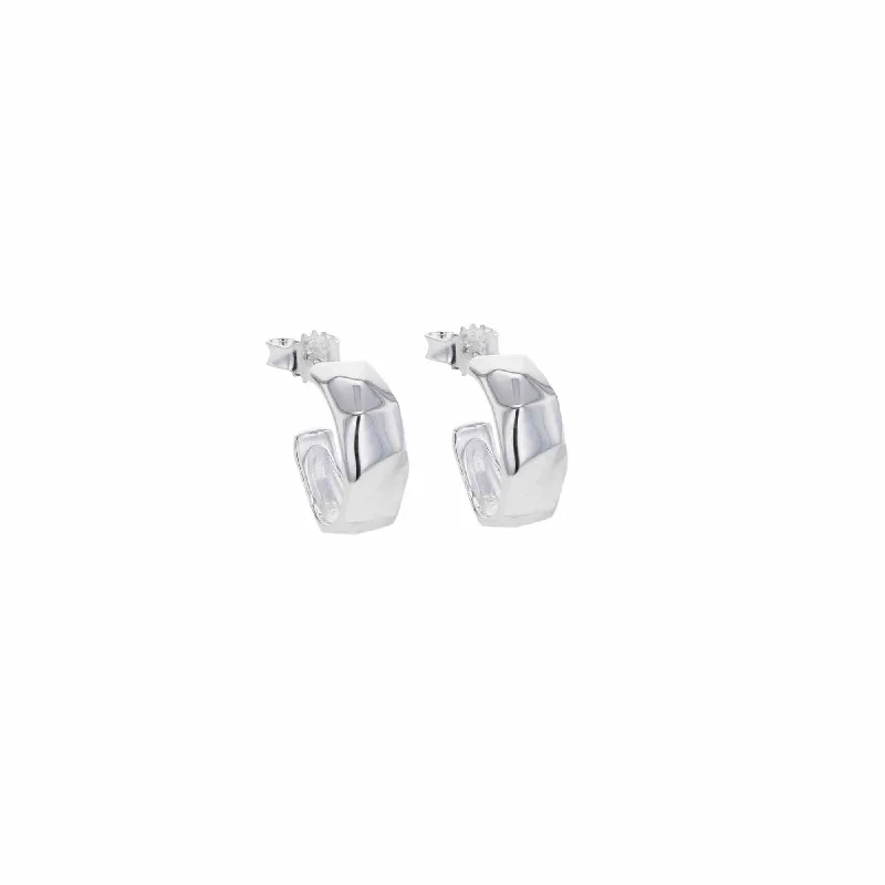 New Arrivals Metzinger Silver Hoops