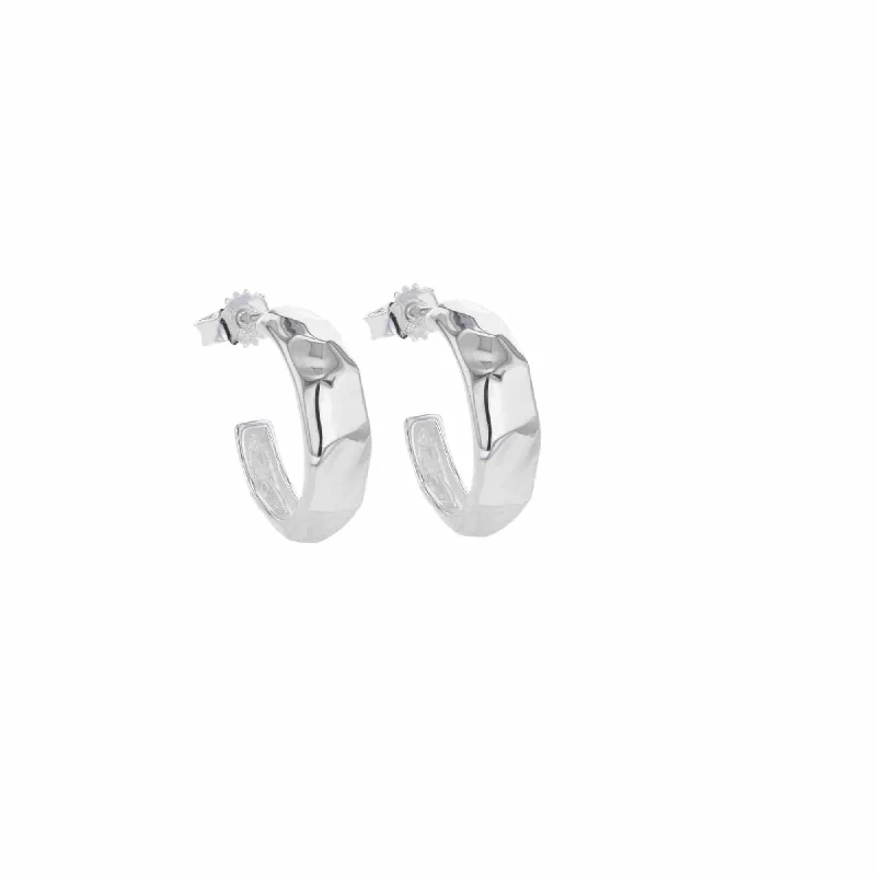 Limited - Time Offer Picasso Silver Hoops