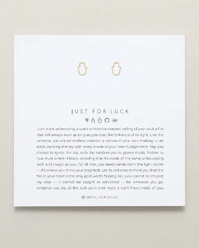 Limited - Time Offer Infinity Necklace Just For Luck Hamsa Earrings