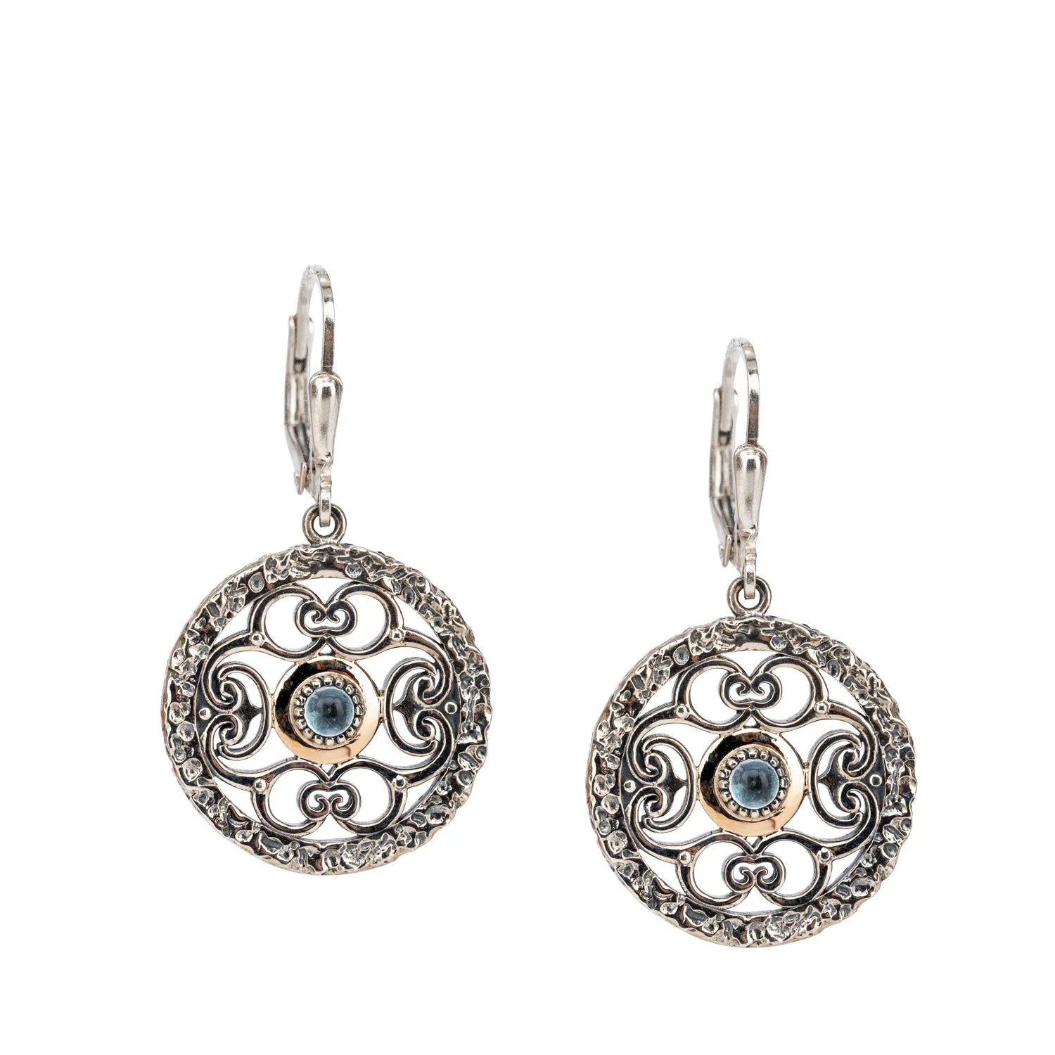 Exclusive Members - Only Sale Layered Necklace Keith Jack Sterling Silver + 10k Sky Blue Topaz Filigree Whirlpool Leverback Earrings Exclusive Members - Only Sale Layered Necklace Keith Jack Sterling Silver + 10k Sky Blue Topaz Filigree Whirlpool Leverback Earrings