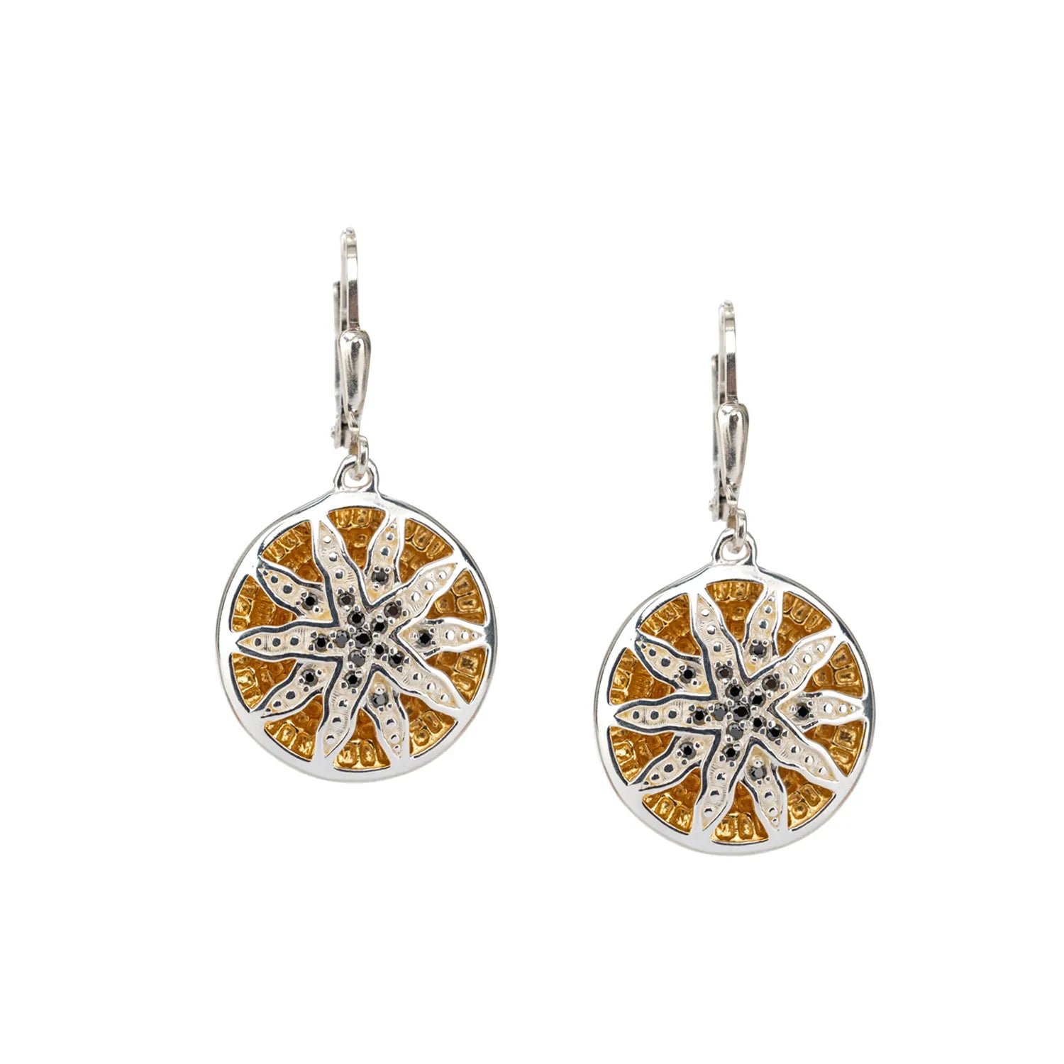 Shop Now, Save Big Bucks Gemstone Jewelry Keith Jack Sterling Silver + 14k Gilded Black CZ Celestial Leverback Earrings Shop Now, Save Big Bucks Gemstone Jewelry Keith Jack Sterling Silver + 14k Gilded Black CZ Celestial Leverback Earrings
