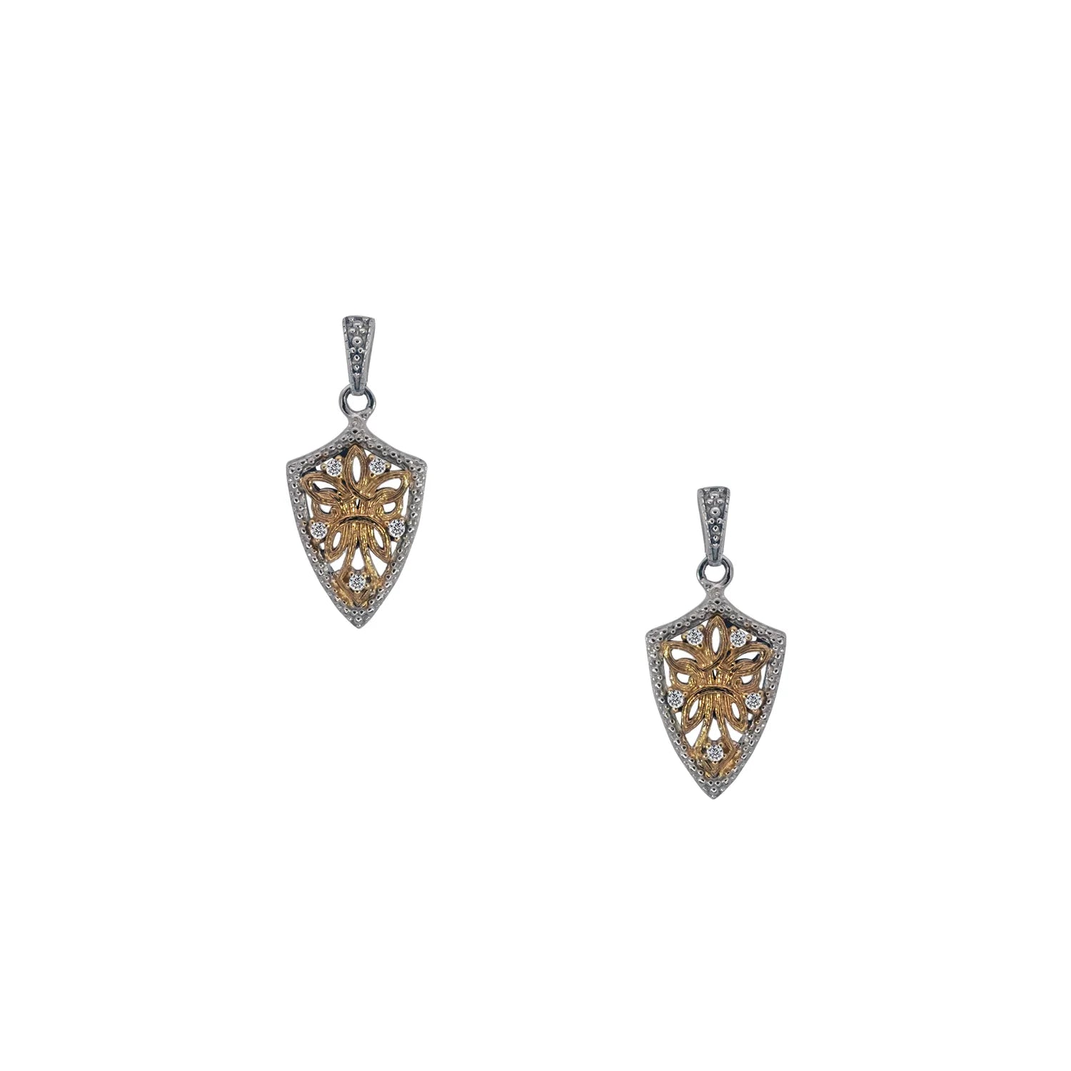 Limited - Edition Collections Now on Sale Twisted Band Ring Keith Jack Sterling Silver Rhodium + 10k CZ Guardian Angel Earrings