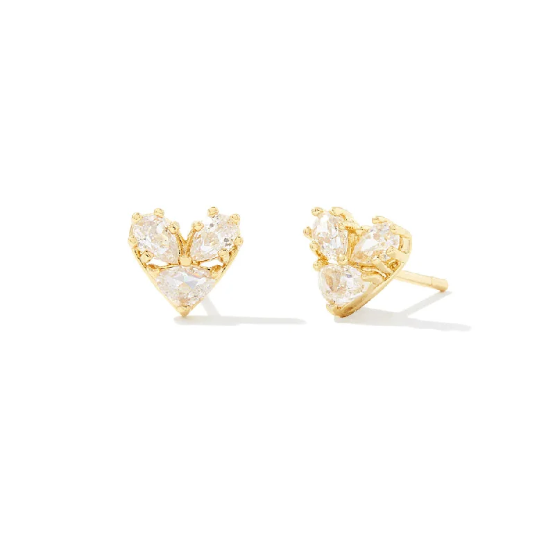 New Arrivals Antique Bracelet Kendra Scott Katy Heart Stud Earring in Gold