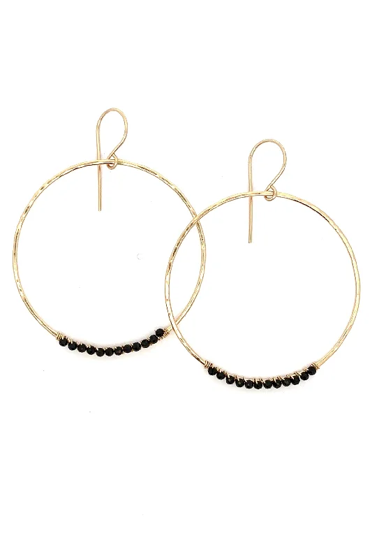 Buy More, Save More Gold Choker Large Midnight Hoops